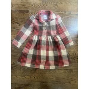 Boy Meets Girl BMG dress plaid size 6 red 100 cotton flannel